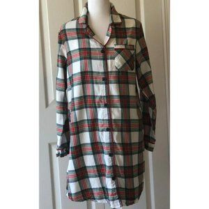 Wondershop Plaid Flannel Women's Nightshirt S